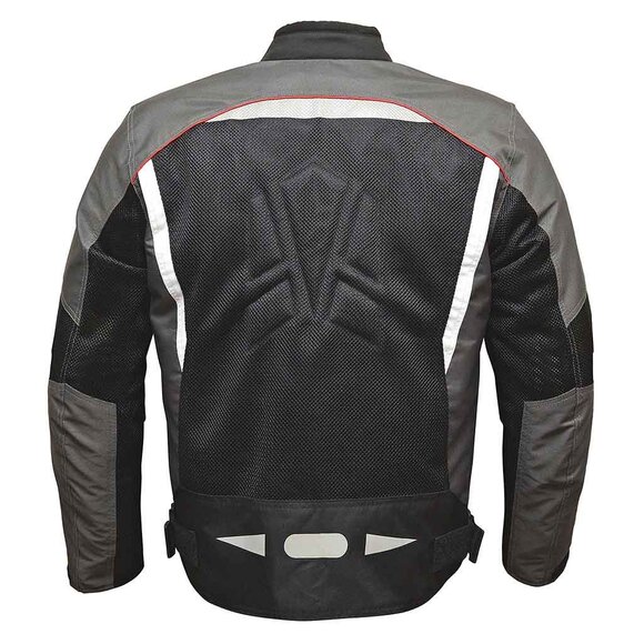 RIDERACT® Mens Motorbiker Black Jacket Riding Men Textile Men Jacket 2XL NEW - Picture 3 of 12